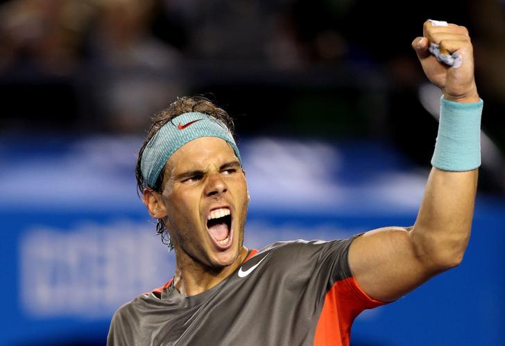 Nadal celebrates everywhere he goes and he was the happy man on Sunday in Paris